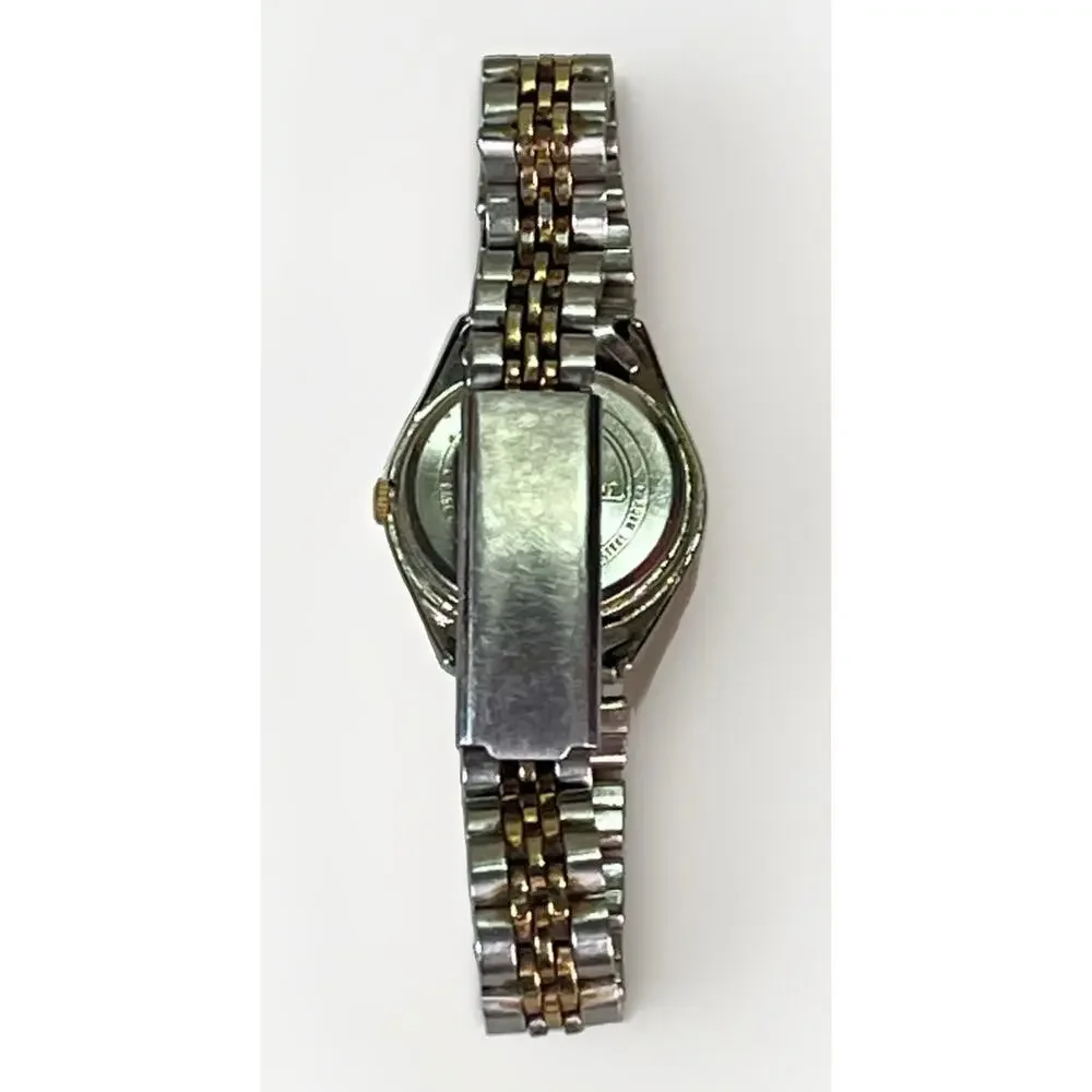 Vintage Timex Indiglo Women’s Watch Silver/Gold Tone Date Presidential Bracelet